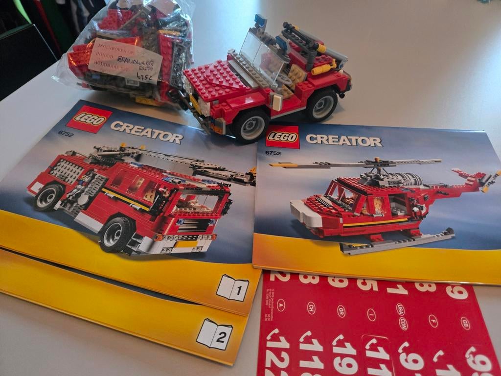 TE KOOP Lego Creator Brandweer nr 6752, Ophalen of Verzenden, Gebruikt
