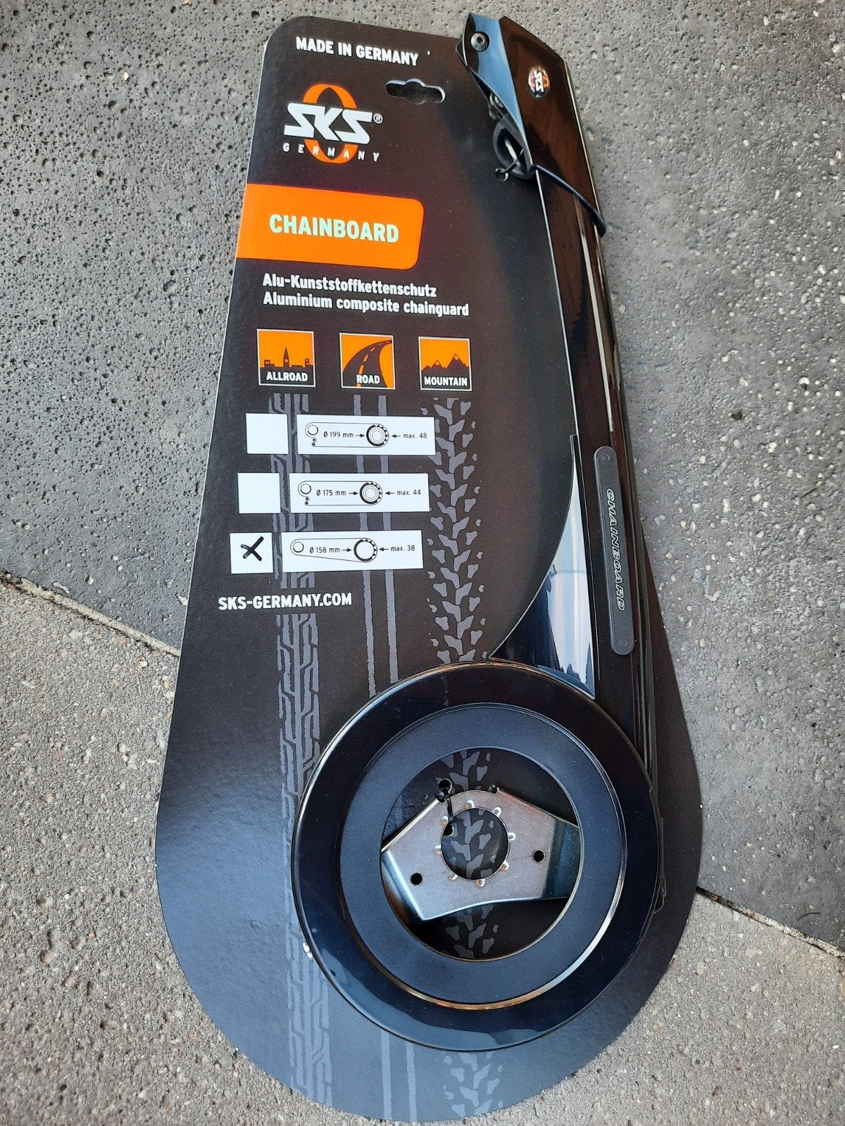 * SKS Chainboard Nieuw / max 38 tds / 158 mm ***, SKS, Ophalen of Verzenden, Derailleur of Ketting, Toerfiets