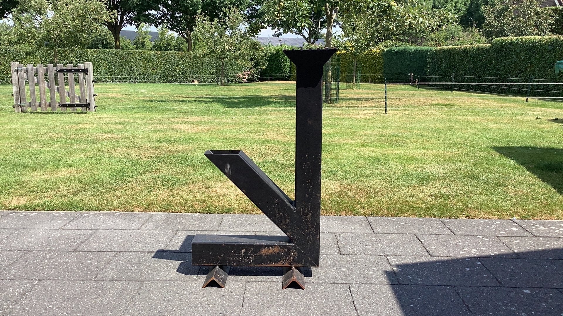 Hand gemaakte rocket stove, Huis en Inrichting, Kachels, Ophalen, Zo goed als nieuw, Hout, Houtkachel