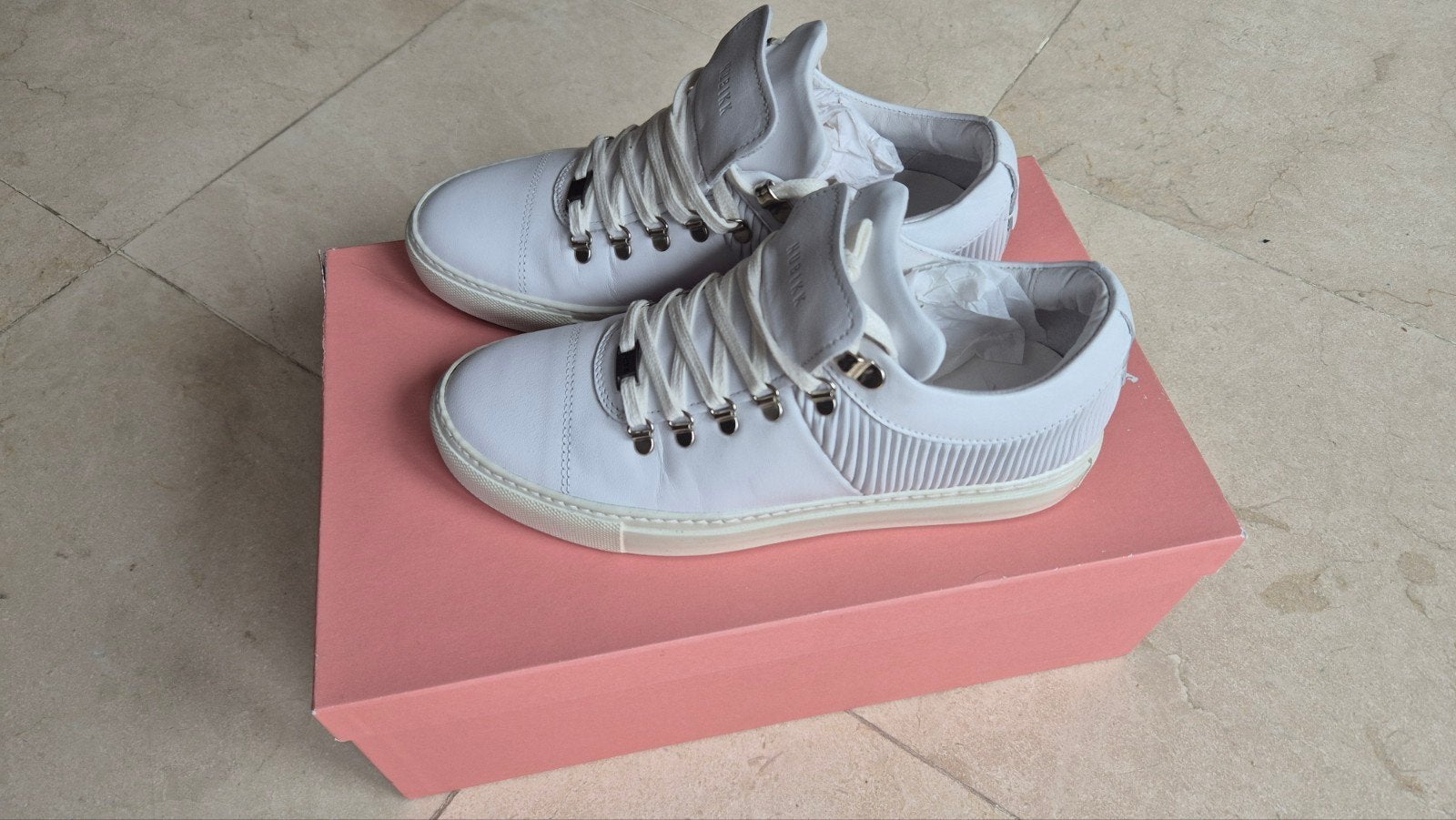 Nieuwe NUBIKK Witte Sneakers - Maat 37, Wit, Ophalen of Verzenden, HUBIKK, Sneakers of Gympen