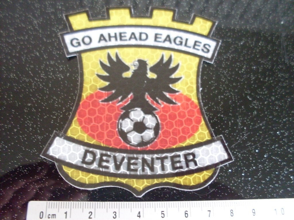 stevige glitter sticker go ahead eagles deventer logo, Verzenden, Nieuw, Overige binnenlandse clubs, Poster, Plaatje of Sticker