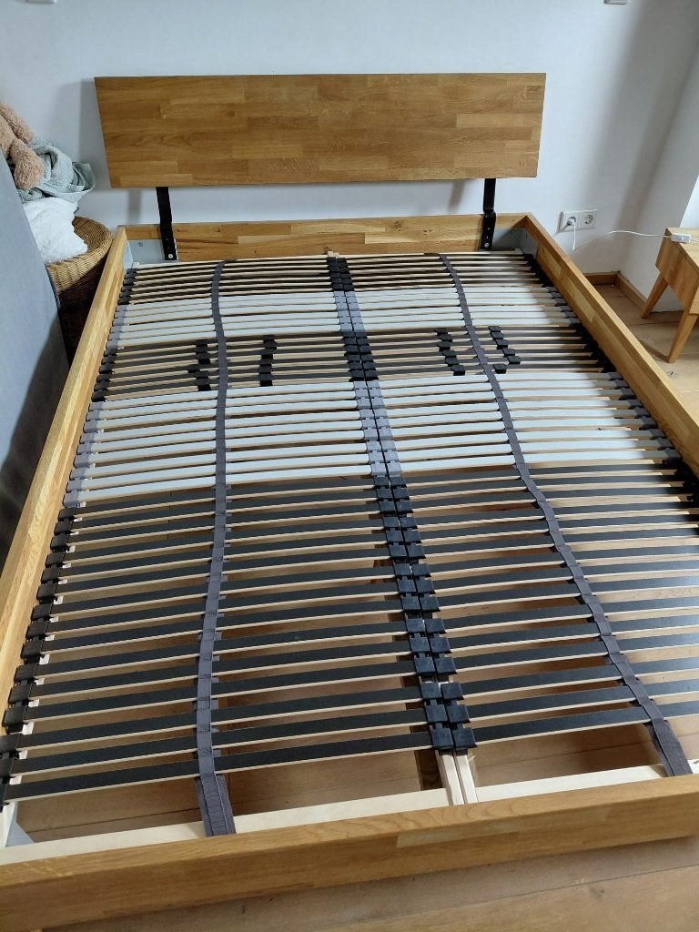IKEA Leirsund lattenbodem 140x200 (2 delen), Ophalen, Gebruikt, Tweepersoons, 140 cm