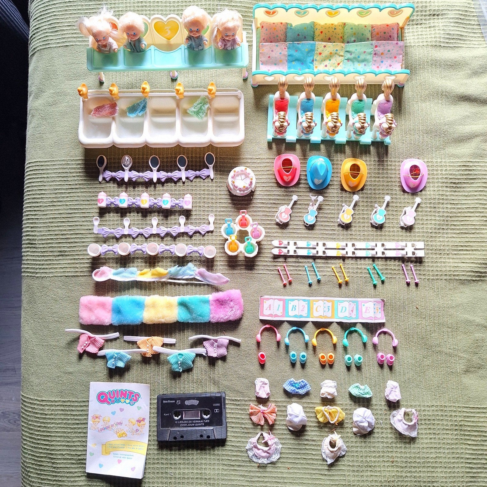 Tyco Quints 1990 originele set, veel accessoires, vintage, Ophalen of Verzenden