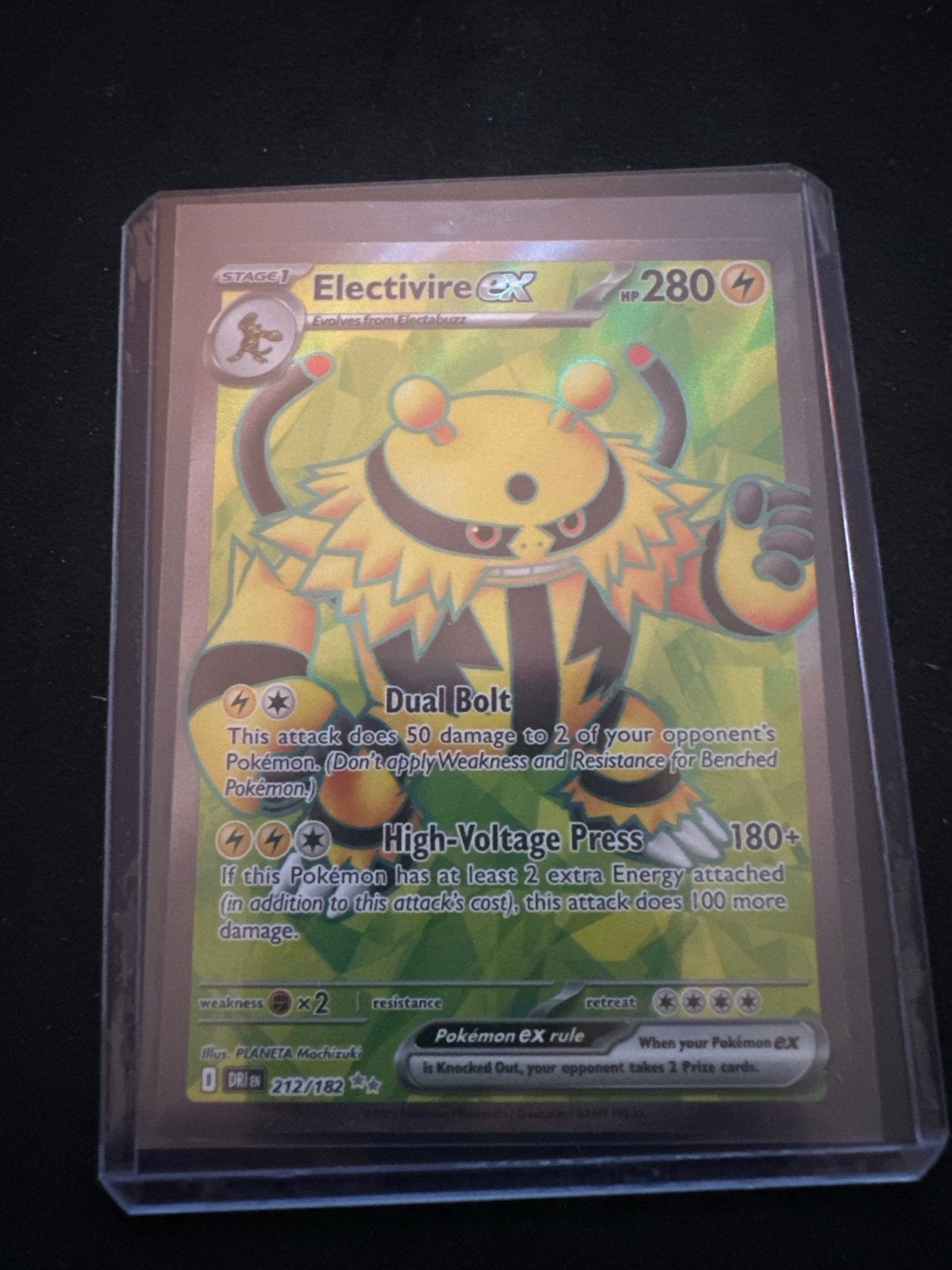 Electivire EX destined rivals, Ophalen of Verzenden, Zo goed als nieuw, Losse kaart, Foil