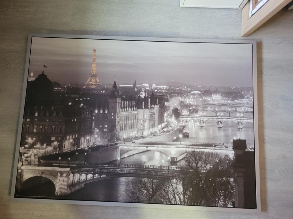 Gratis afhalen: fotolijst Parijs, Huis en Inrichting, Woonaccessoires | Schilderijen, Tekeningen en Foto's, Ophalen, 125 cm of meer