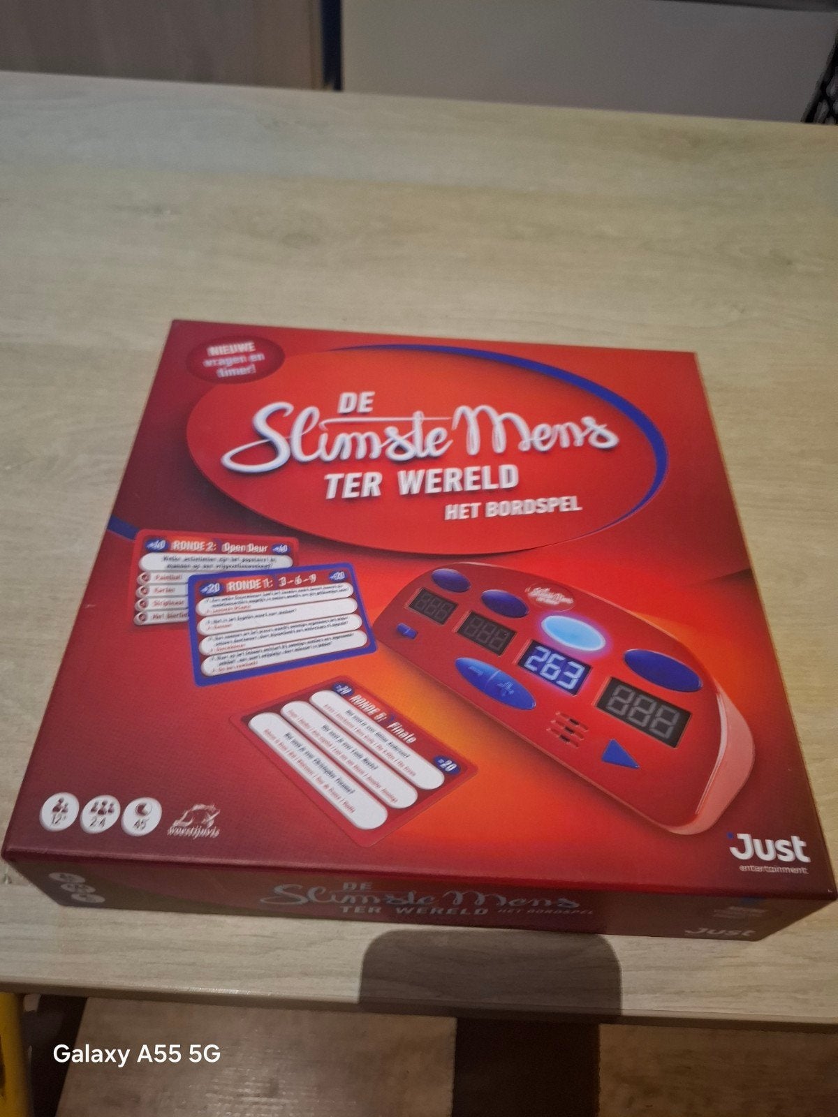 De Slimste Mens Ter Wereld - Het Bordspel (Nieuwstaat), Hobby en Vrije tijd, Gezelschapsspellen | Bordspellen, Info@justentertainment.nl