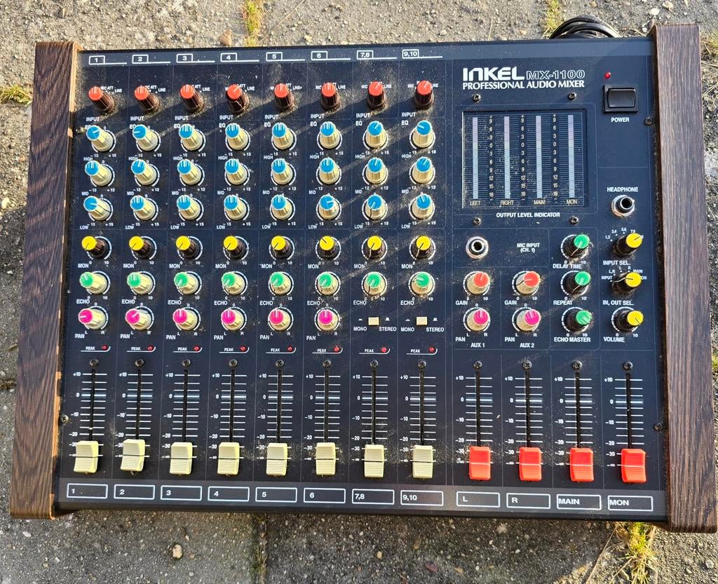 Inkel MX 1100 - 8-kanaals analoge mixer met BBD delay, Muziek en Instrumenten, Ophalen of Verzenden