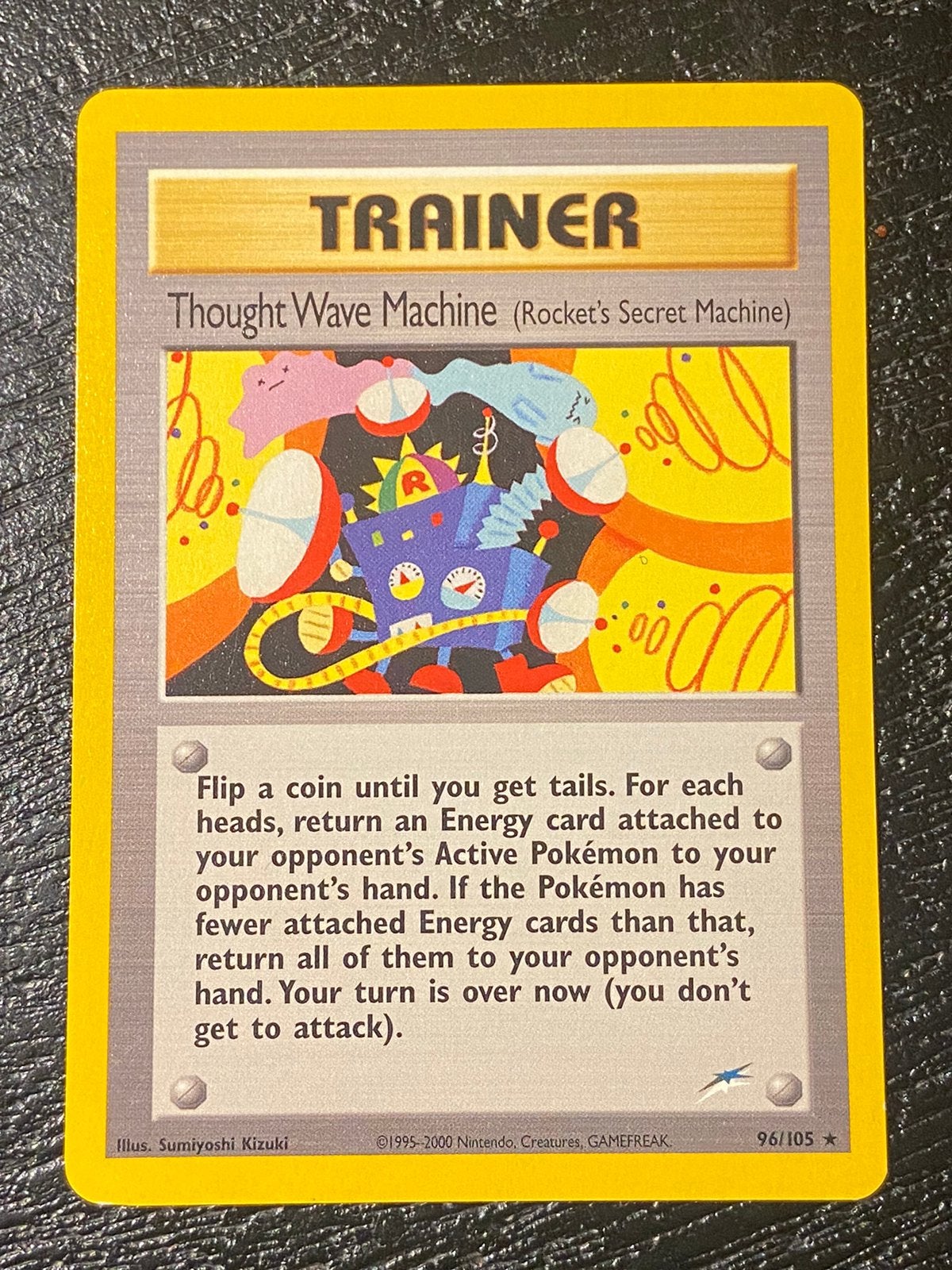 Thought Wave Machine 96/105 Neo Destiny Pokemon kaart, Ophalen of Verzenden, Zo goed als nieuw, Losse kaart