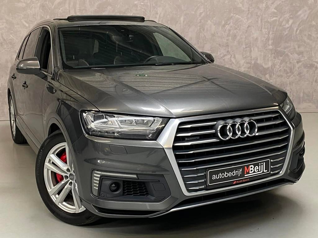 Audi Q7 3.0 TDI e-tron quattro Sport /Pano /Camera /Trekhaak, Automaat, Gebruikt, 259 pk, 2420 kg