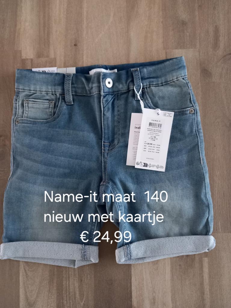 Name-it spijkerbroekje maat 140 nieuw met kaartje, Kinderen en Baby's, Kinderkleding | Maat 140, Broek, Jongen of Meisje, Name-it