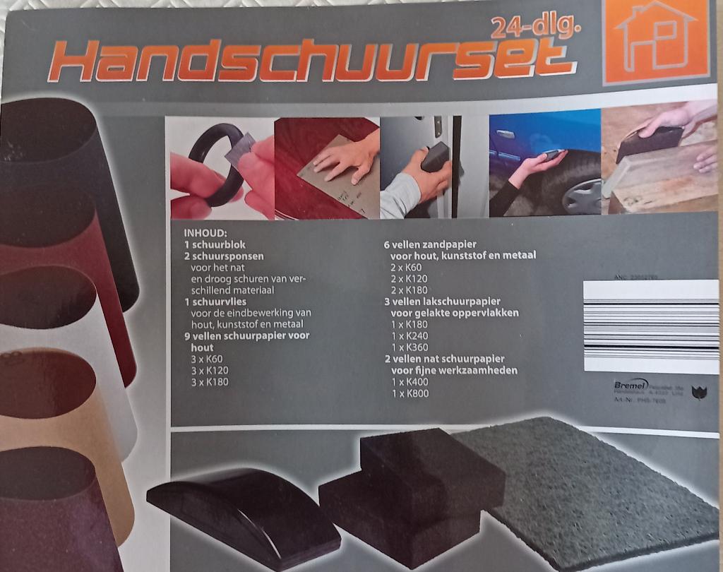 Te Koop: Een 24 delige handschuurset, nieuw., Ophalen of Verzenden, Nieuw, Overige typen