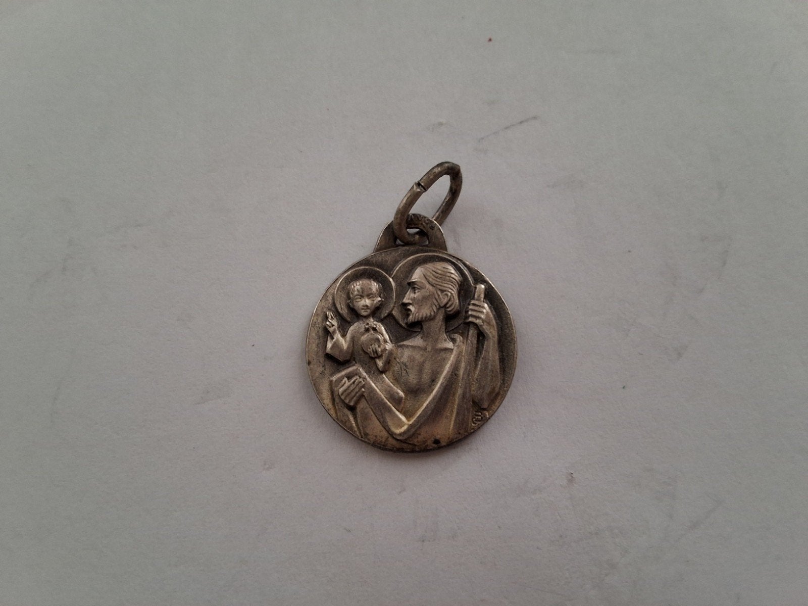 Religieuze Franse medaille St. Christoffel, Ophalen of Verzenden