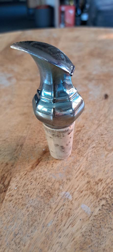Antieke schenkdop met Scharnierend Deksel, Ophalen of Verzenden