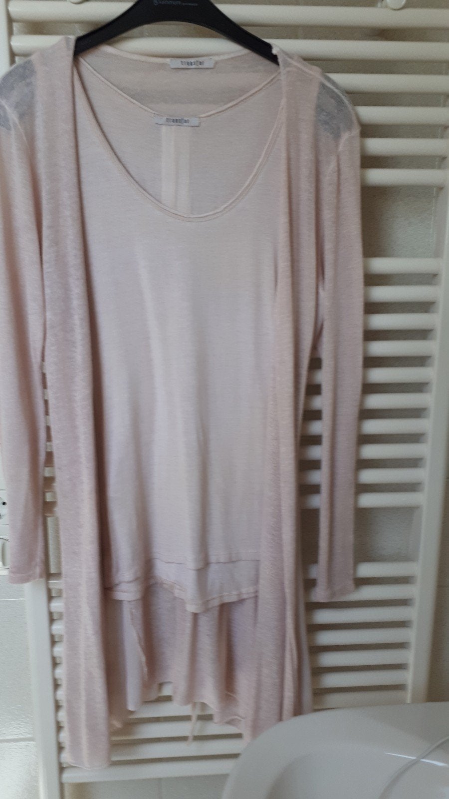 Transfer twinset maat M, Ophalen of Verzenden, Zo goed als nieuw, Maat 38/40 (M), Roze