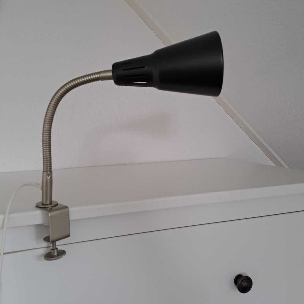 IKEA Kvart wandlamp/klemlamp met flexibele arm, Ophalen of Verzenden, Gebruikt, Modern, Industrieel