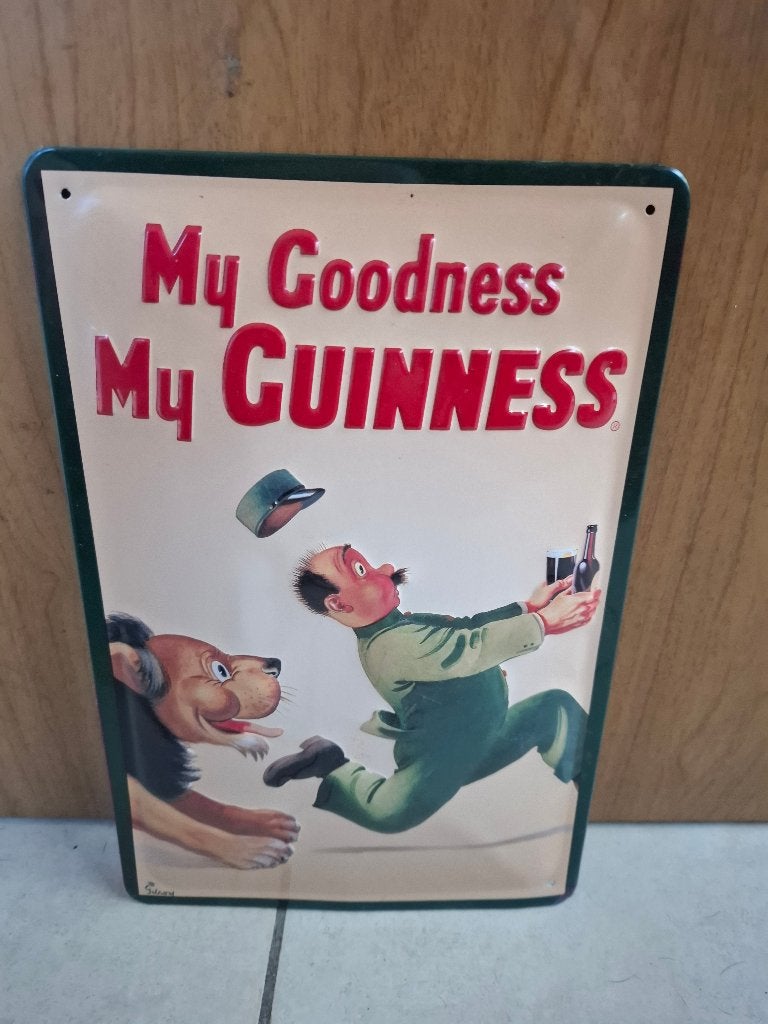 Prachtig reclamebord Guinness - My Goodness My Guinness, Verzamelen, Ophalen of Verzenden, Nieuw, Reclamebord, Plaat of Schild