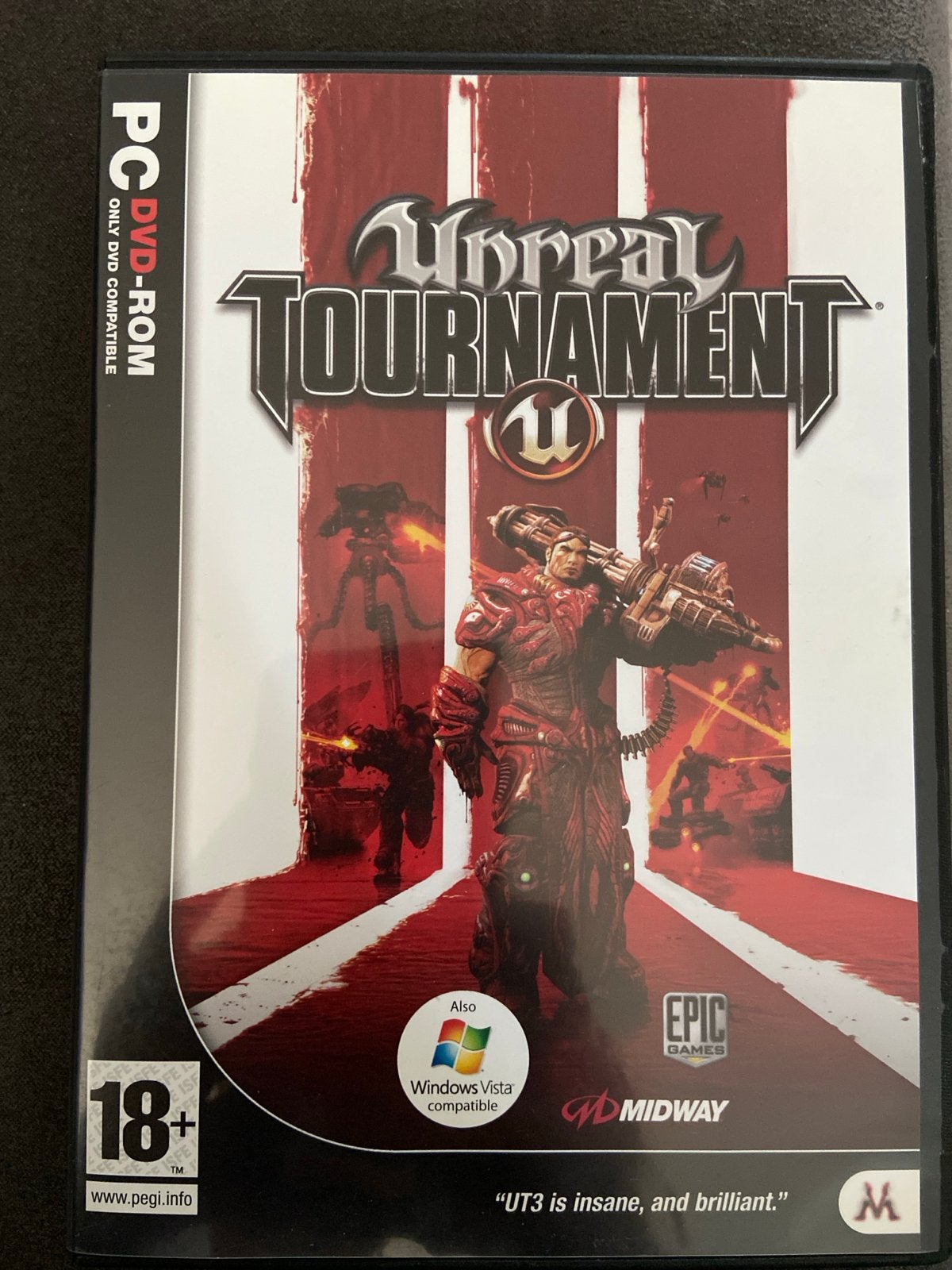 Unreal Tournament III PC DVD-ROM - Klassieke Shooter, Online, Gebruikt, Vanaf 18 jaar, Shooter