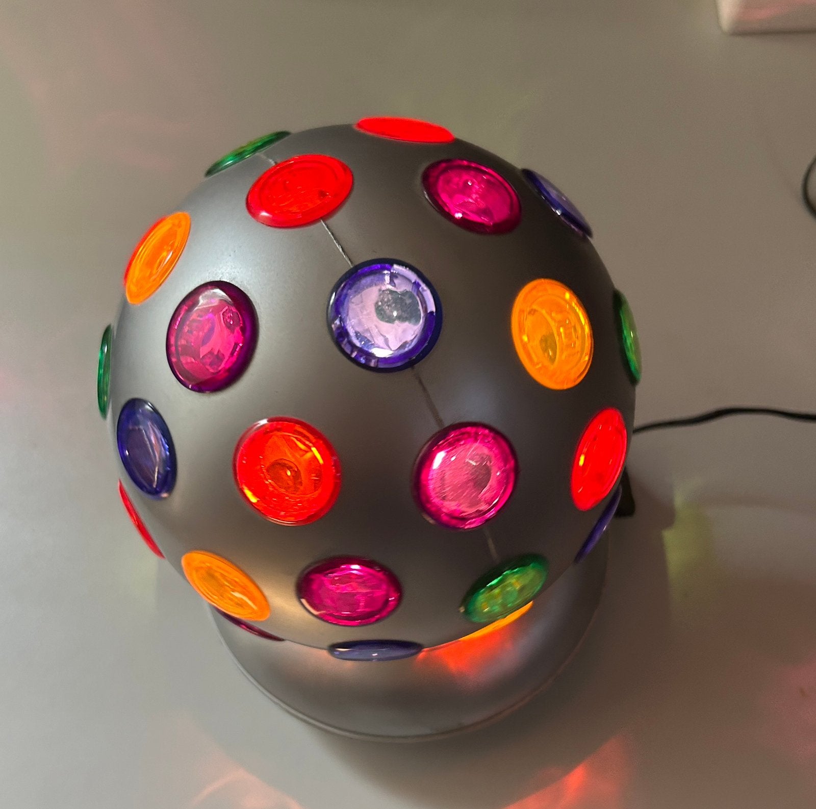 Disco bal met licht draaiend met voeding, Ophalen of Verzenden, Zo goed als nieuw, Discobol