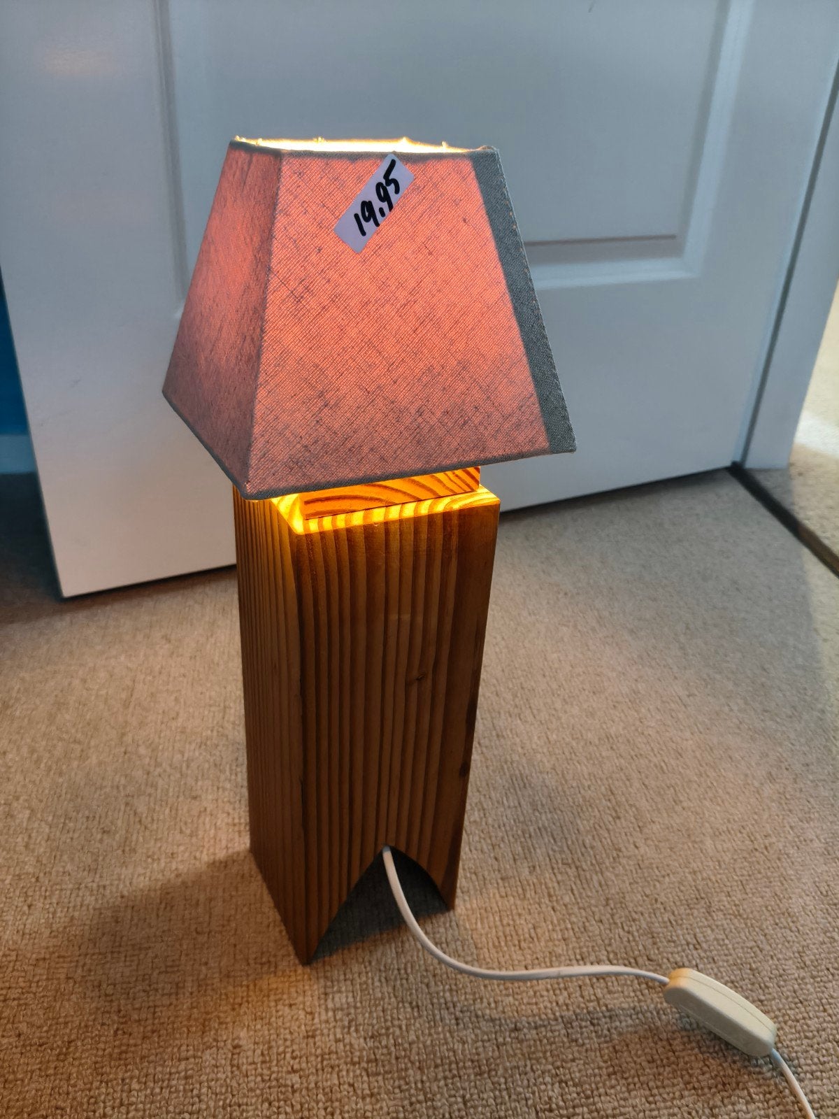 Sfeervolle staande lamp uit eigen Atelier, Ambachtelijk, Modern, Ophalen of Verzenden, Zo goed als nieuw, Minder dan 100 cm