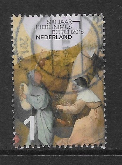 2016, Jheronimus Bosch, Doedelzakspeler [3384] (K0608), Postzegels en Munten, Ophalen of Verzenden