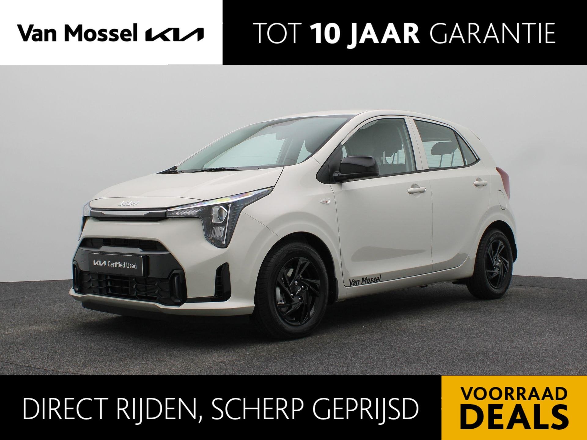 Kia Picanto 1.0 GDi DynamicLine | DEMO | NAVIGATIE | CRUISE, Auto's, Stof, 4 stoelen, 68 pk, Geel