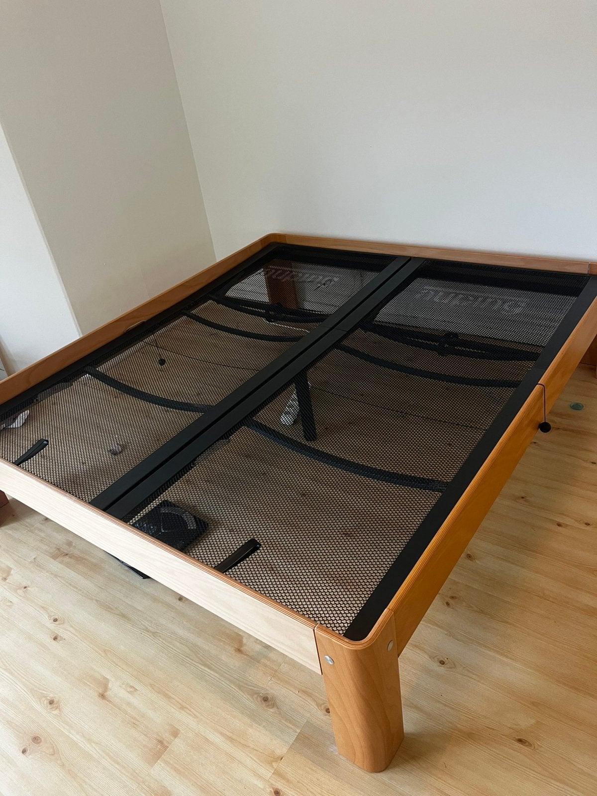 2x Auping verstelbare spiraalbodem 200x90, Huis en Inrichting, Slaapkamer | Bedden, Ophalen, 90 cm, Eenpersoons, Zo goed als nieuw