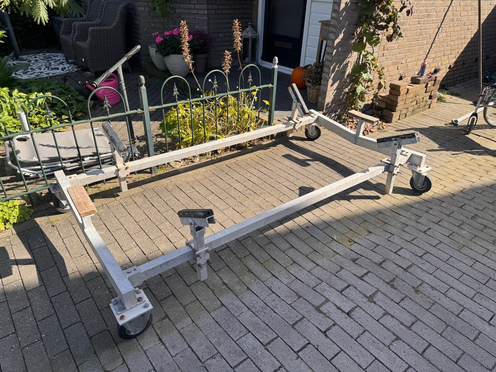 Bootstallingtrailer / Bok op wielen, Watersport en Boten, Ophalen, Gebruikt, Overige typen, Zeilboot of Motorboot