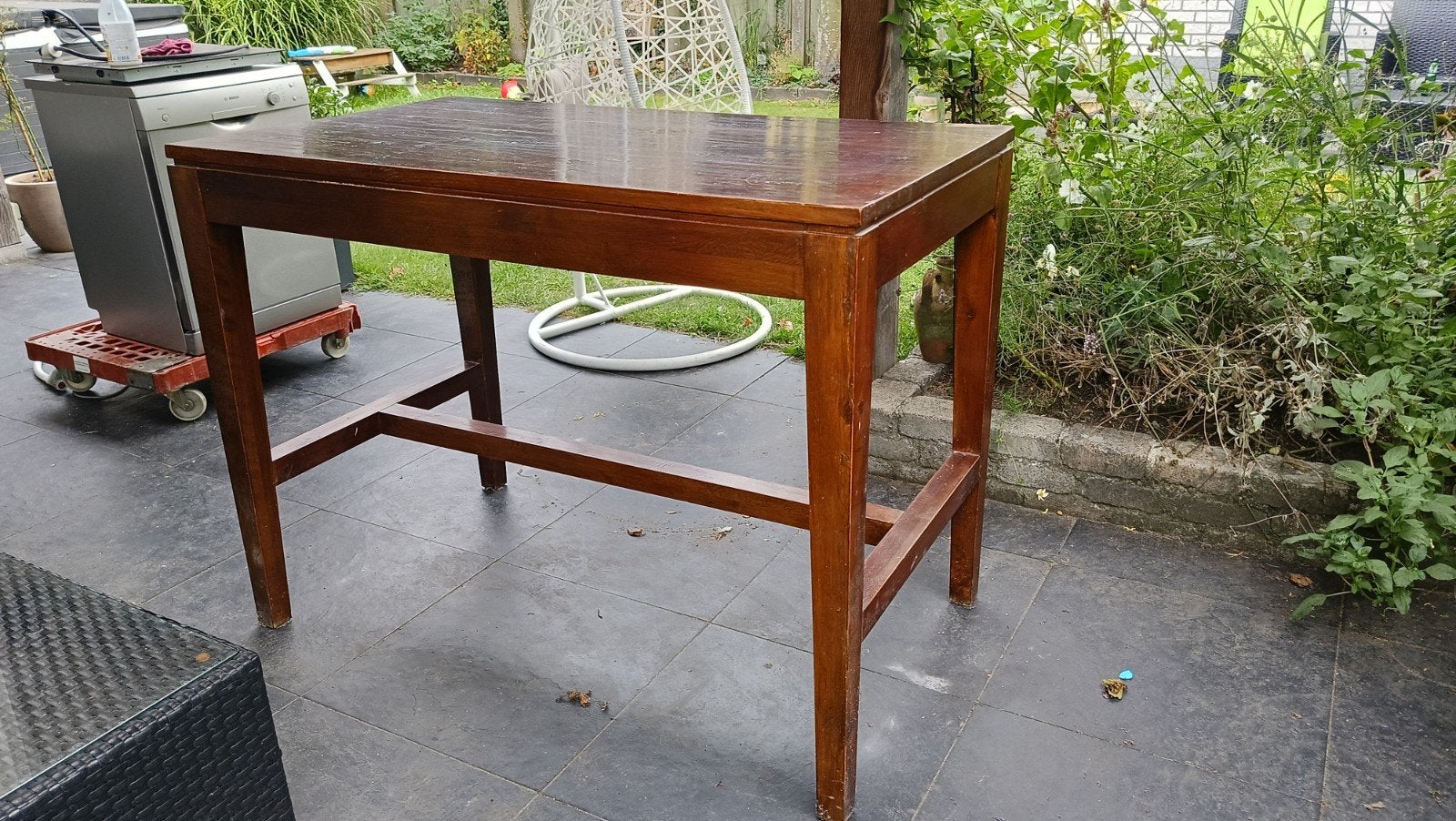 Houten bartafel / hoge tafel, Antiek en Kunst, Ophalen