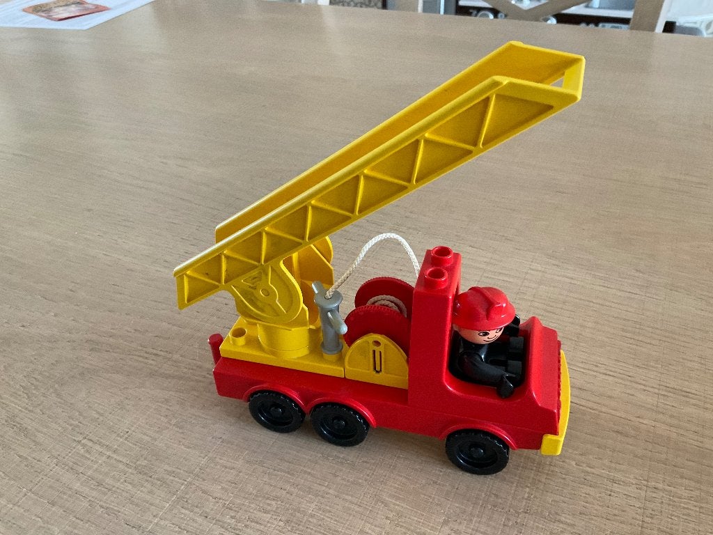 Duplo brandweerauto, Kinderen en Baby's, Speelgoed | Duplo en Lego, Ophalen of Verzenden, Gebruikt, Duplo