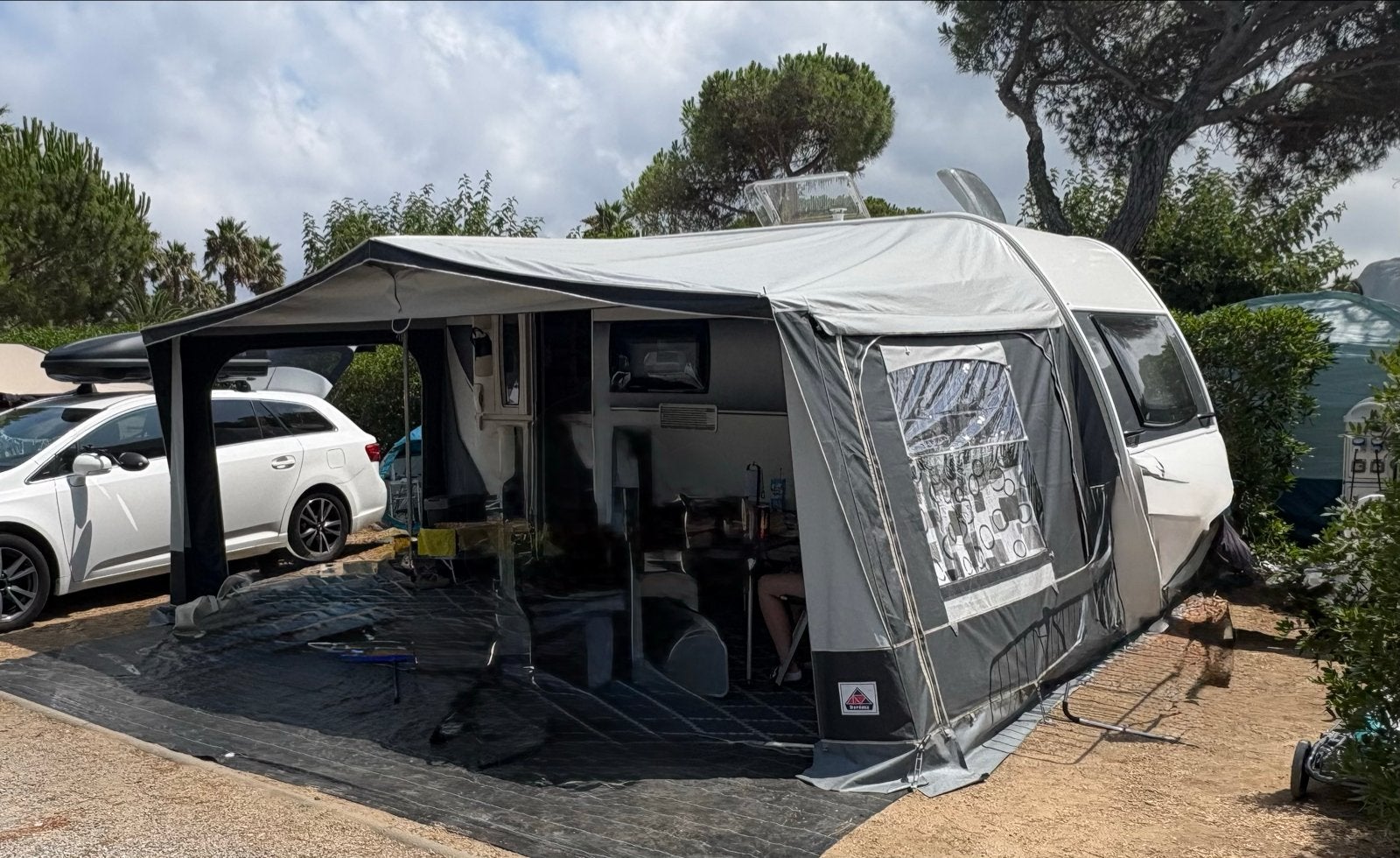Dorema voortent maat 11 (omloop 925-929) met zonneluifel, Caravans en Kamperen, Ophalen, Gebruikt, Dorema