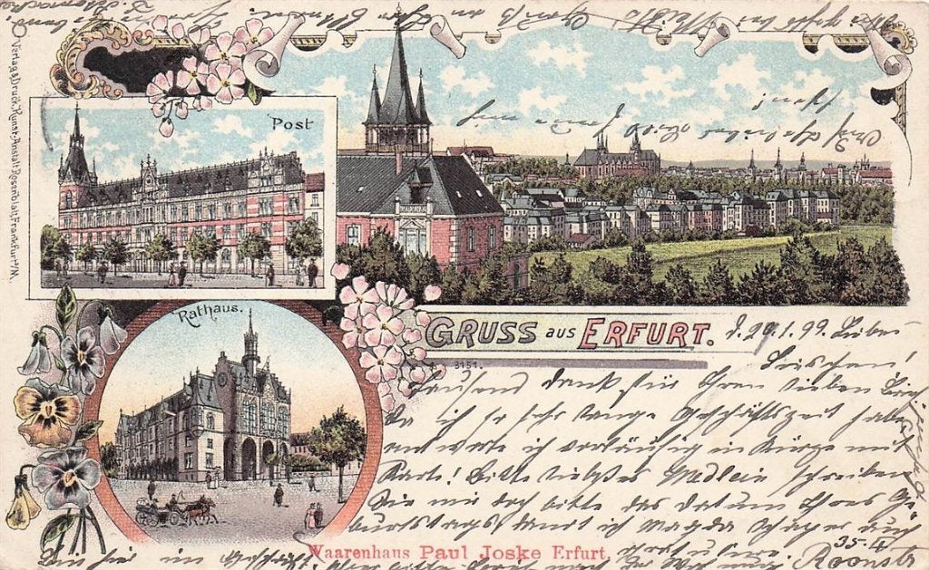 702-157-013 Erfurt, Verzenden, Voor 1920, Duitsland