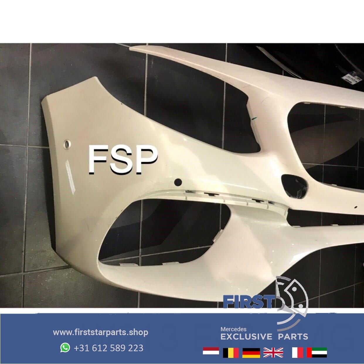 W213 S213 E63 AMG VOORBUMPER Mercedes E Klasse 63 2016-2020, Gebruikt, -, Voor, Ophalen of Verzenden