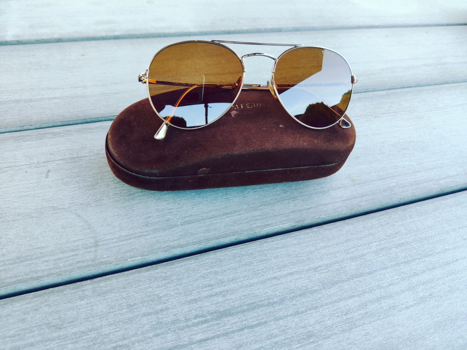 Tom Ford unisex zonnebril als nieuw  €229, Ophalen of Verzenden, Zo goed als nieuw, Overige merken