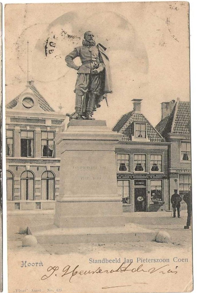 Jt-29-36   Hoorn-   VIVAT-Nr-425-Monument, Ophalen of Verzenden, Voor 1920, Gelopen, Noord-Holland