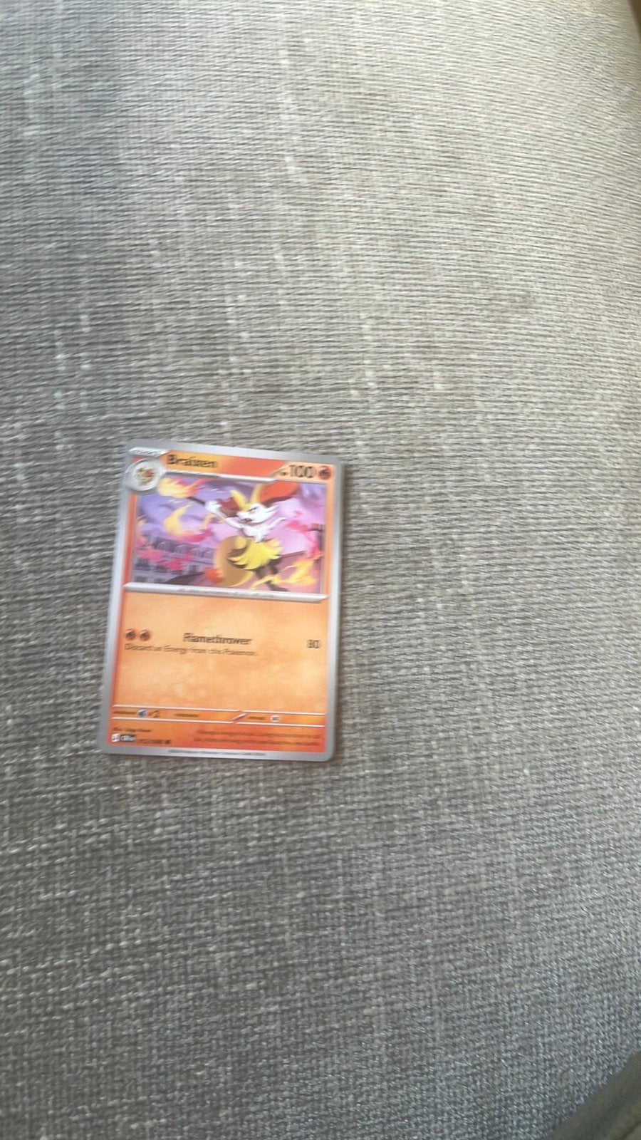 Pokemon kaart Braixen, Ophalen of Verzenden, Zo goed als nieuw