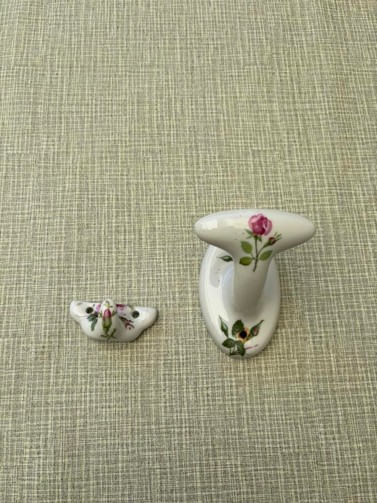 Vintage Limoges France keramische wandhaken, Ophalen of Verzenden, Gebruikt, Wandhaken, Minder dan 100 cm
