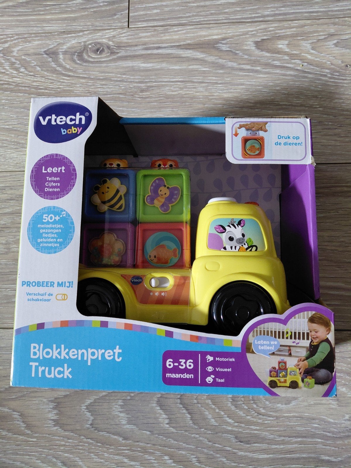 VTech Baby Blokkenpret Truck - Educatief Speelgoed, Ophalen of Verzenden, Nieuw, Auto, Met licht