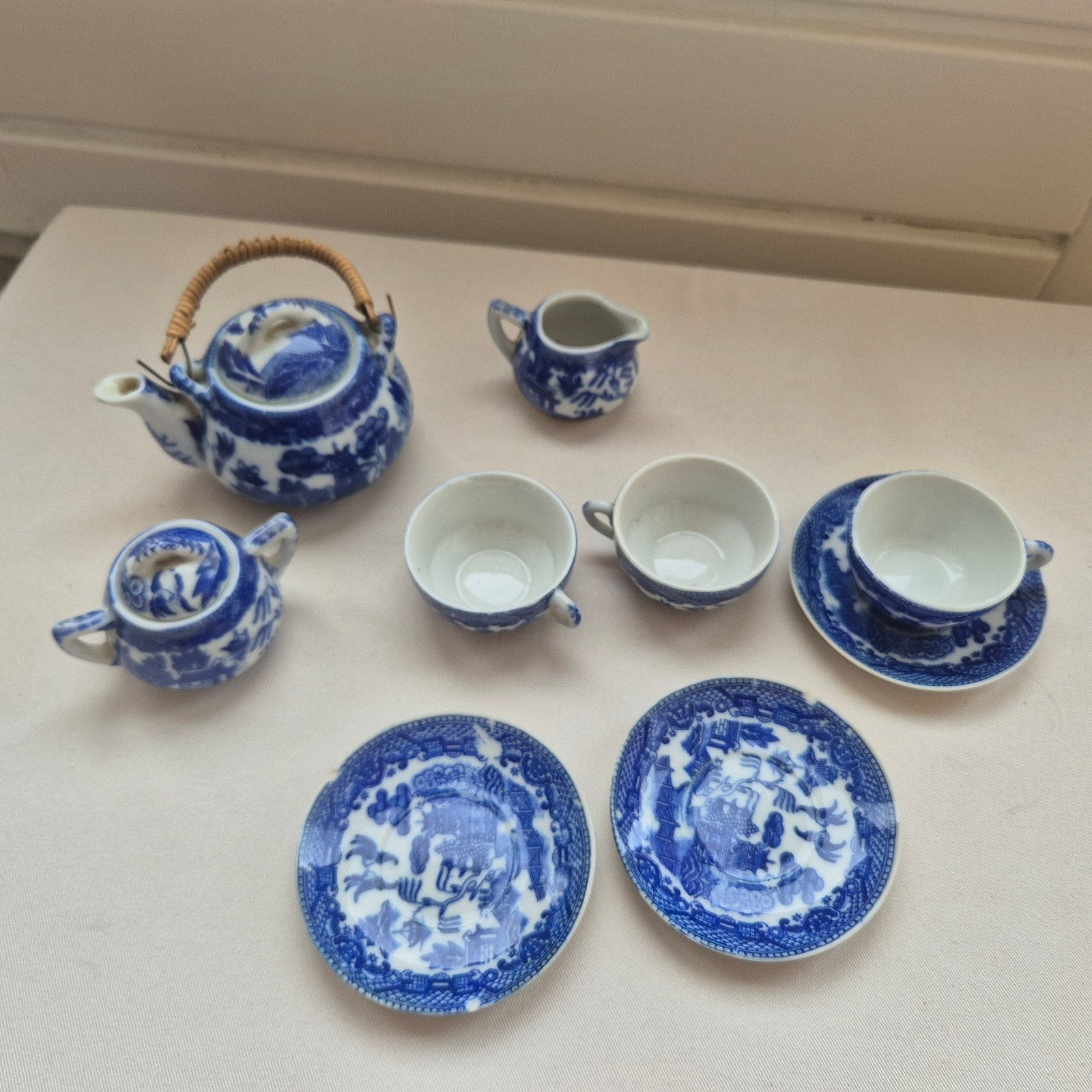 Vintage miniatuur theeservies, Ophalen of Verzenden