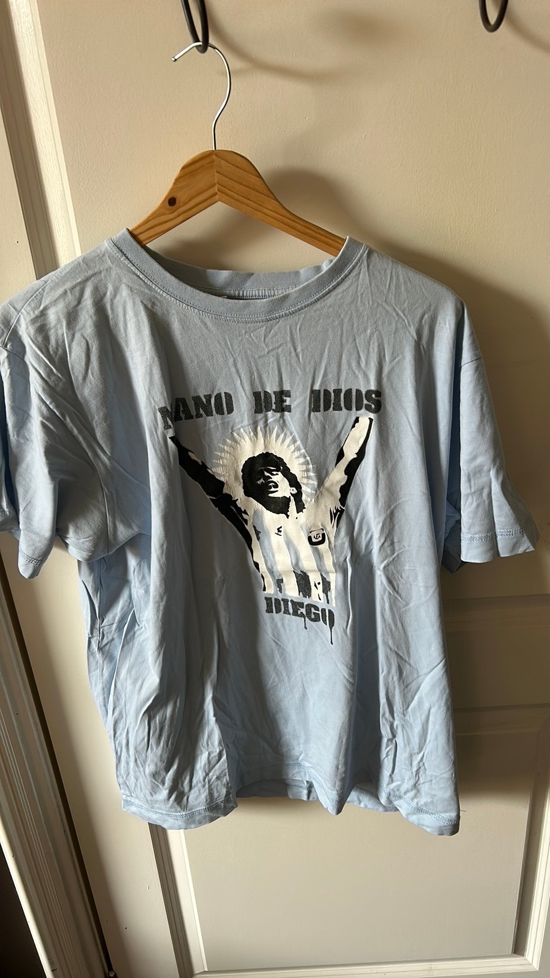 MARADONA  met MANO DE DIOS (L/XL, Ophalen of Verzenden, Zo goed als nieuw, Maat 56/58 (XL)