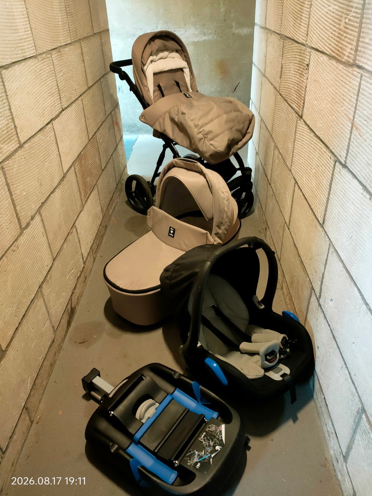 Born Lucky Lazzio 3-in-1 Kinderwagen + Isofix, Verstelbare rugleuning, Gebruikt, Isofix, 0 t/m 13 kg