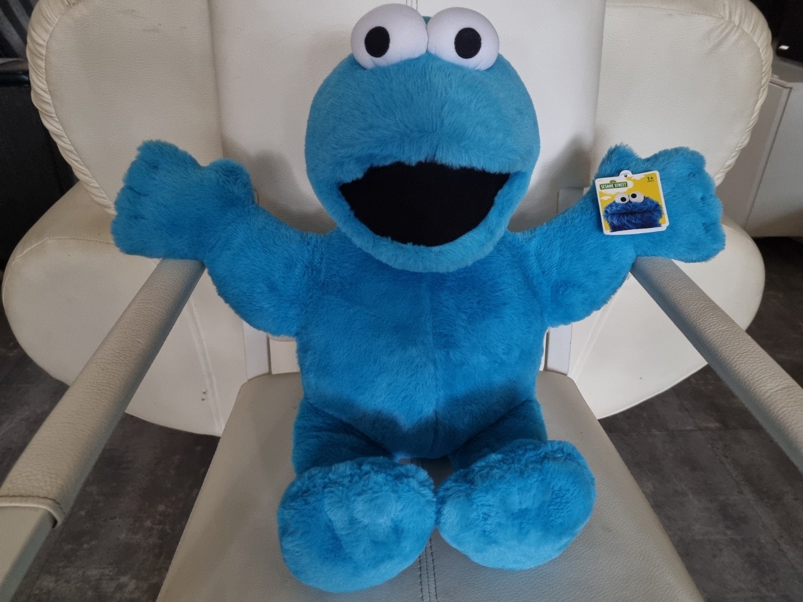 Orig, Sesamstraat, KOEKIEMONSTER,XL,65cm, Kaart/Label,Nieuw!, Overige merken, Overige karakters, Overige typen, Blauw