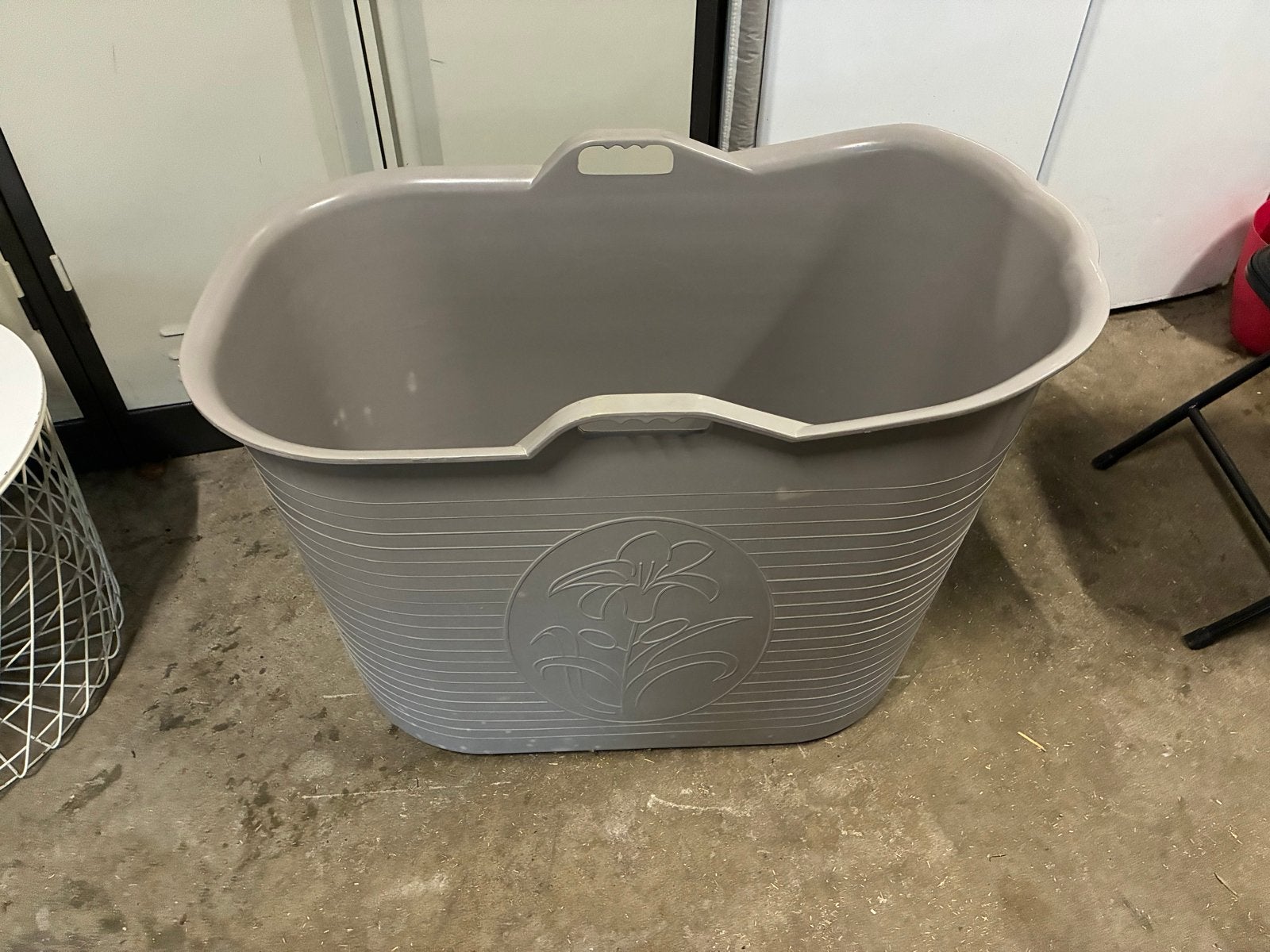 Grijze bath bucket, Ophalen, Gebruikt, Overige typen, Minder dan 100 cm