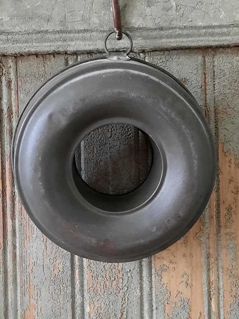 Oude brocante metalen bakvorm tulband rijstring *Etage3*, Gebruikt, ., Ophalen of Verzenden, .