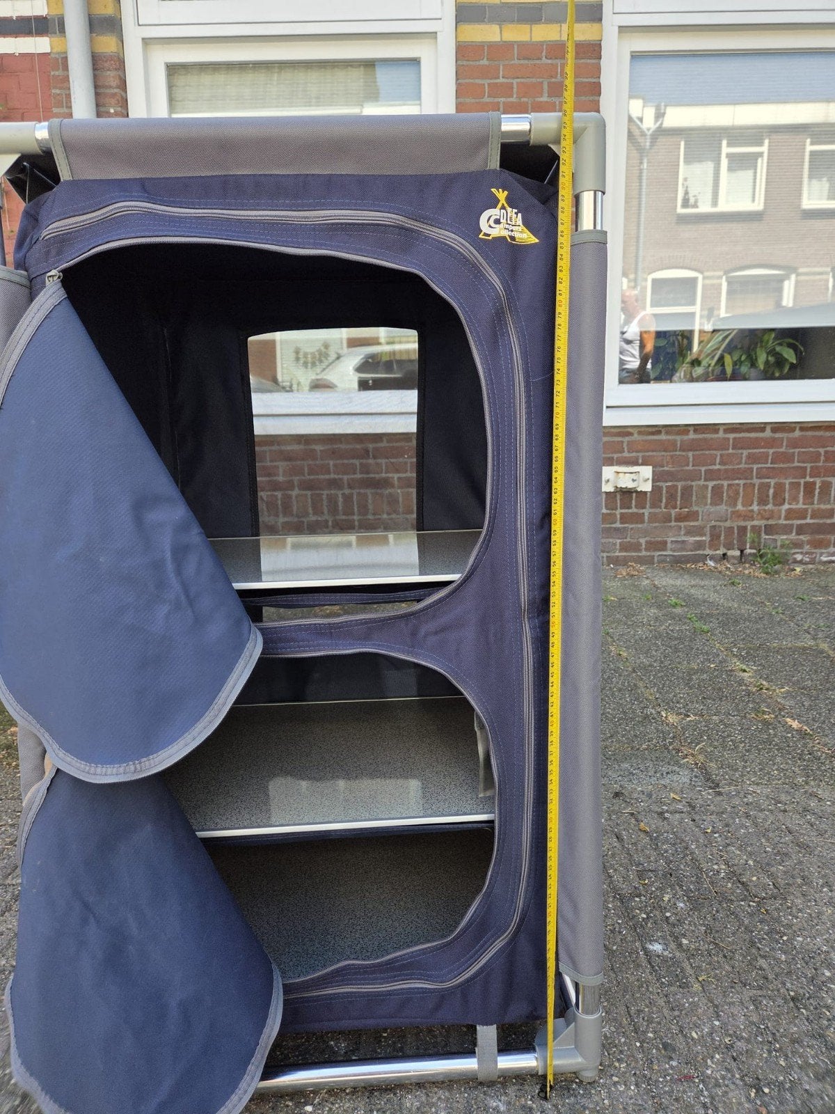Defa opvouwbare campingkast met 3 planken, Ophalen of Verzenden, Zo goed als nieuw
