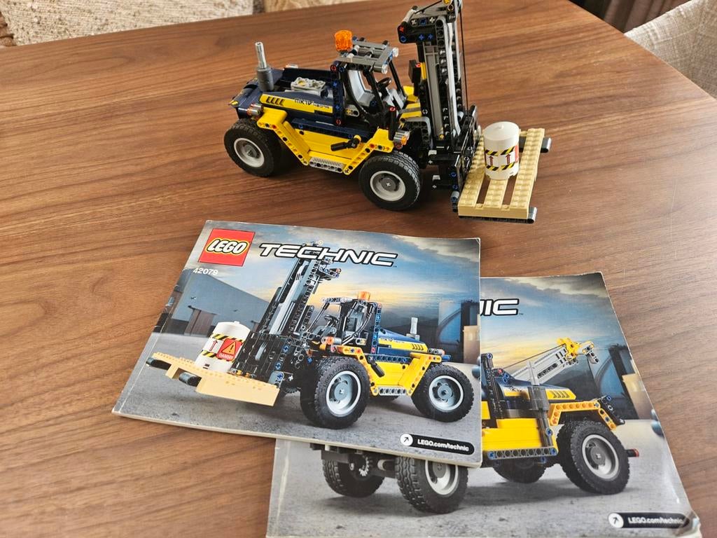 Lego Technic 42079 Zware Heftruck met instructies, Gebruikt, Lego, Compleet, Ophalen of Verzenden