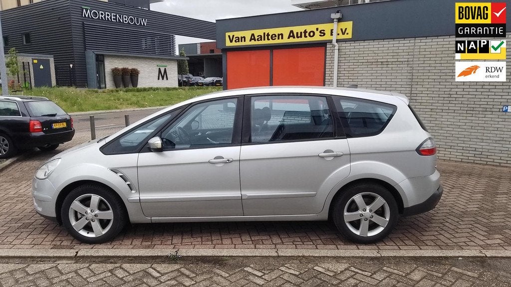 Ford S-Max 2.0-16V prijs is incl nieuwe apk, afleveringsbeur, Auto's, Ford, Stof, Gebruikt, Zwart, 1505 kg