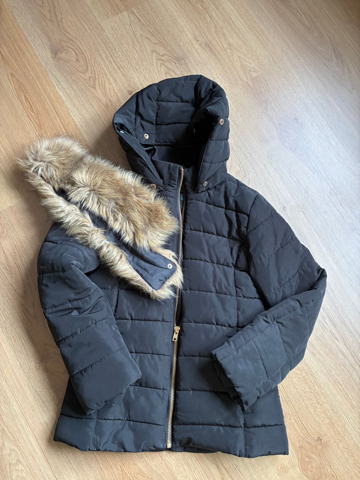 Winterjas, Ophalen of Verzenden, Zo goed als nieuw, Zwart