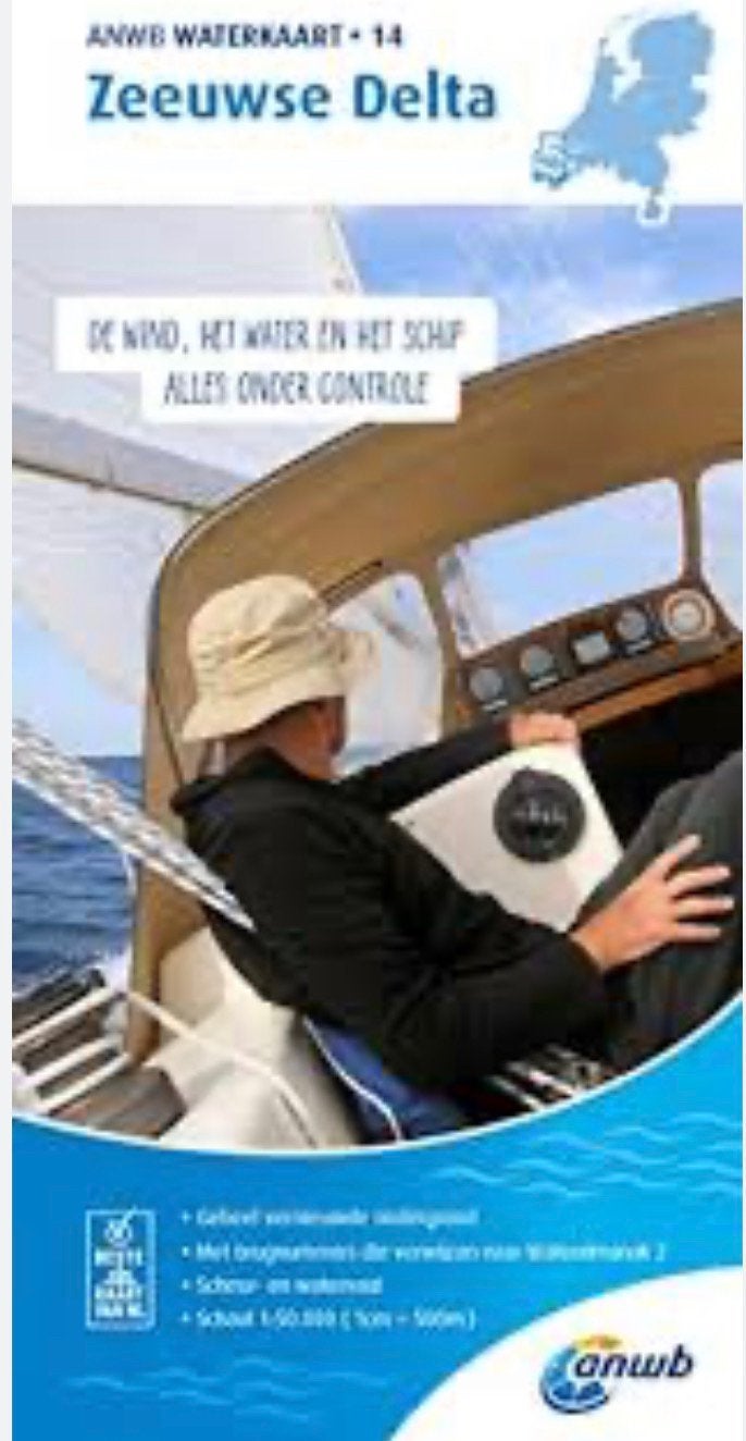 Te koop gevraagd: ANWB waterkaart nr. 14, Watersport en Boten, Verzenden, Zo goed als nieuw, Overige typen