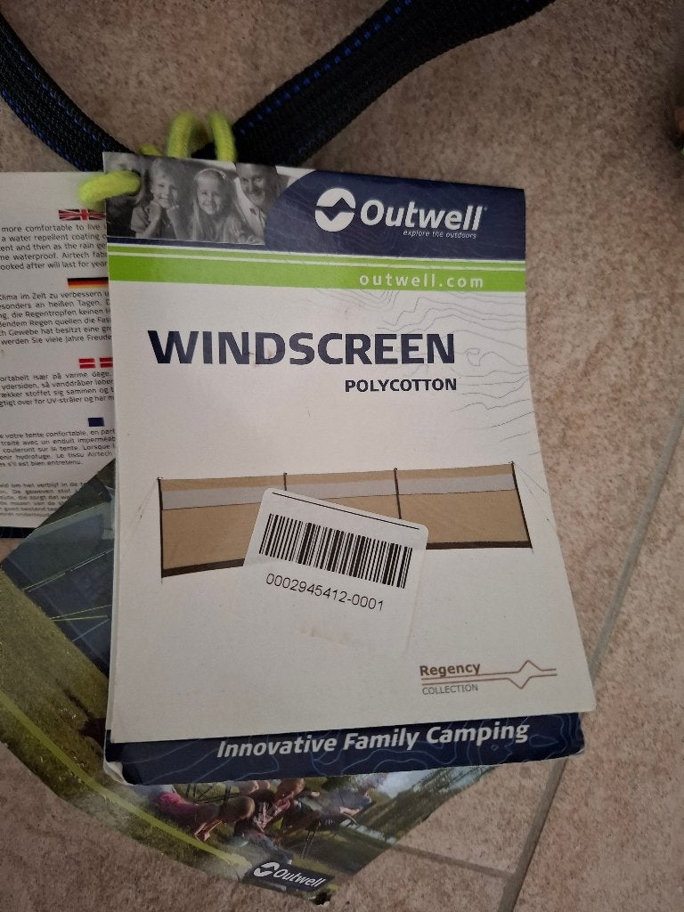 Windscherm, windscreen outwell, Ophalen, Zo goed als nieuw