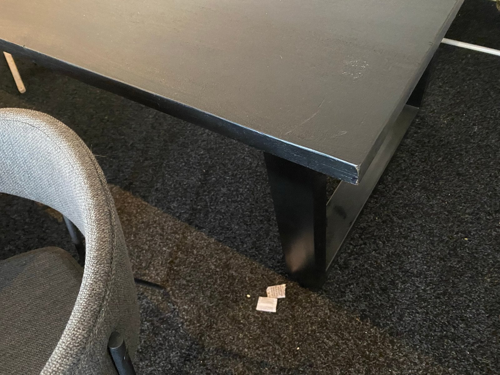 Massief Zwart Mangohouten Tafel 300x100 cm, Huis en Inrichting, Tafels | Eettafels, Ophalen, 100 tot 150 cm, Vijf personen of meer